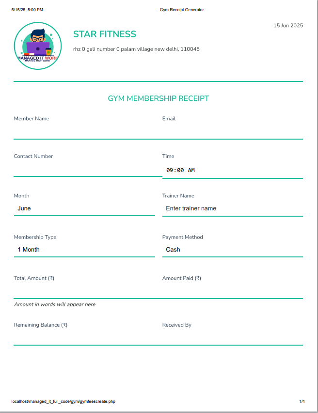 Fee Management System