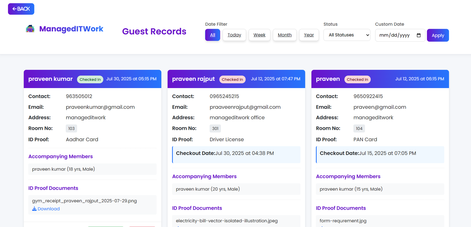 Guest Management System