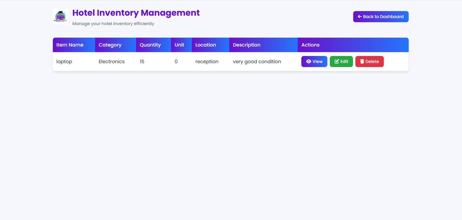 Inventory Management